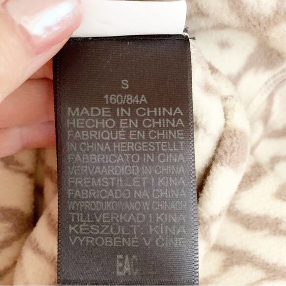 Marmot Rocklin Oatmeal Geo Print Half Zip Pullover Small - Picture 6 of 7